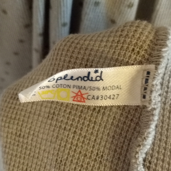 Splendid Polka Dot Hoodie Tee T-shirt - Picture 4 of 10